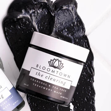 Bloomtown Charcoal Mask with Tea Tree for Oily, Acne-Prone Complexions