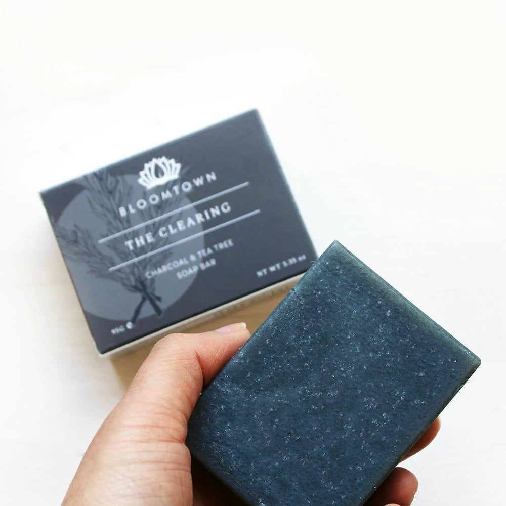 Bloomtown Nourishing Soap Bar: The Clearing (Charcoal & Tea Tree)